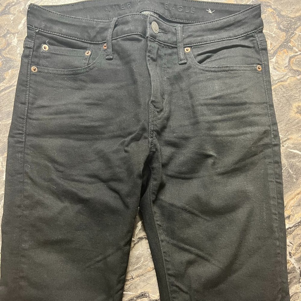 AE Men's Black Soft Twill Jeans 31/34
